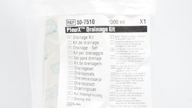 CareFusion 50-7510 PleurX Drainage Kit Procedure Pack 1000ml